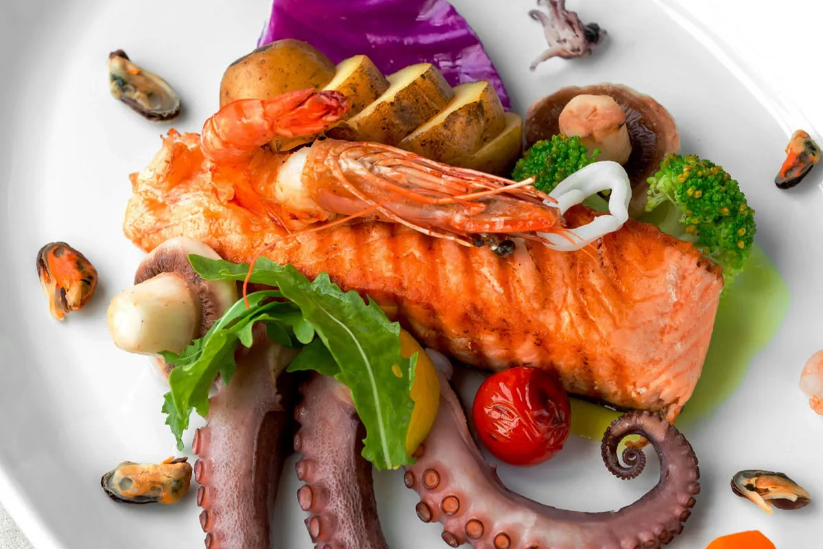 Calories in Mussels, Fish & Octopus