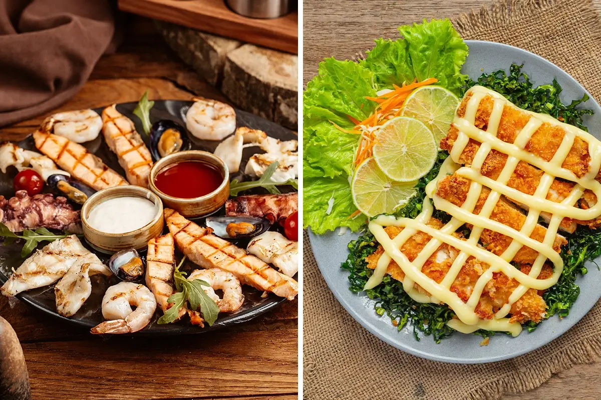 mixed-grilled-seafood-platter-creamy-seafood-grilled-cheese