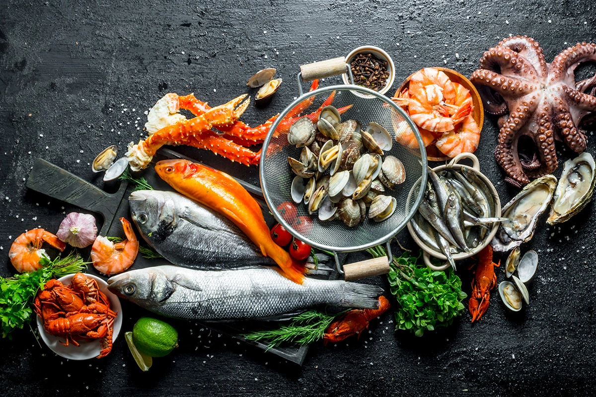 Overview of the Red Crab Seafood Menu
