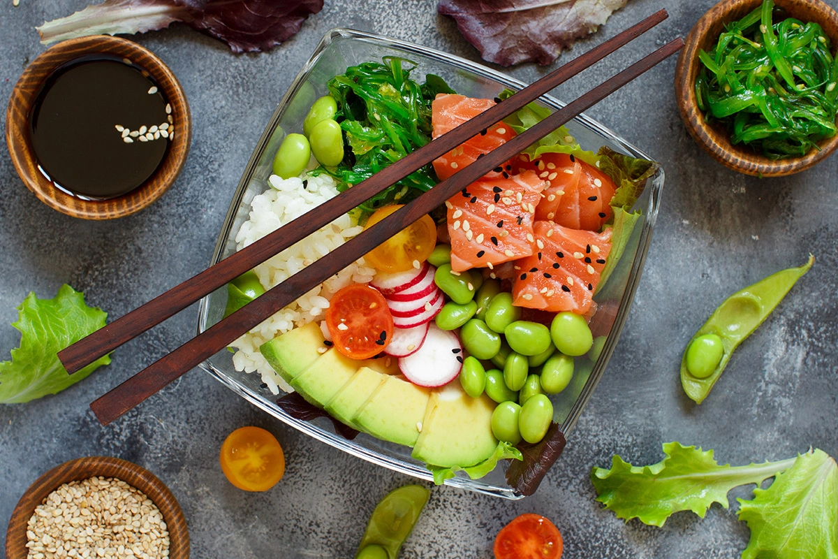 Salmon Poke Bowl Ingredients