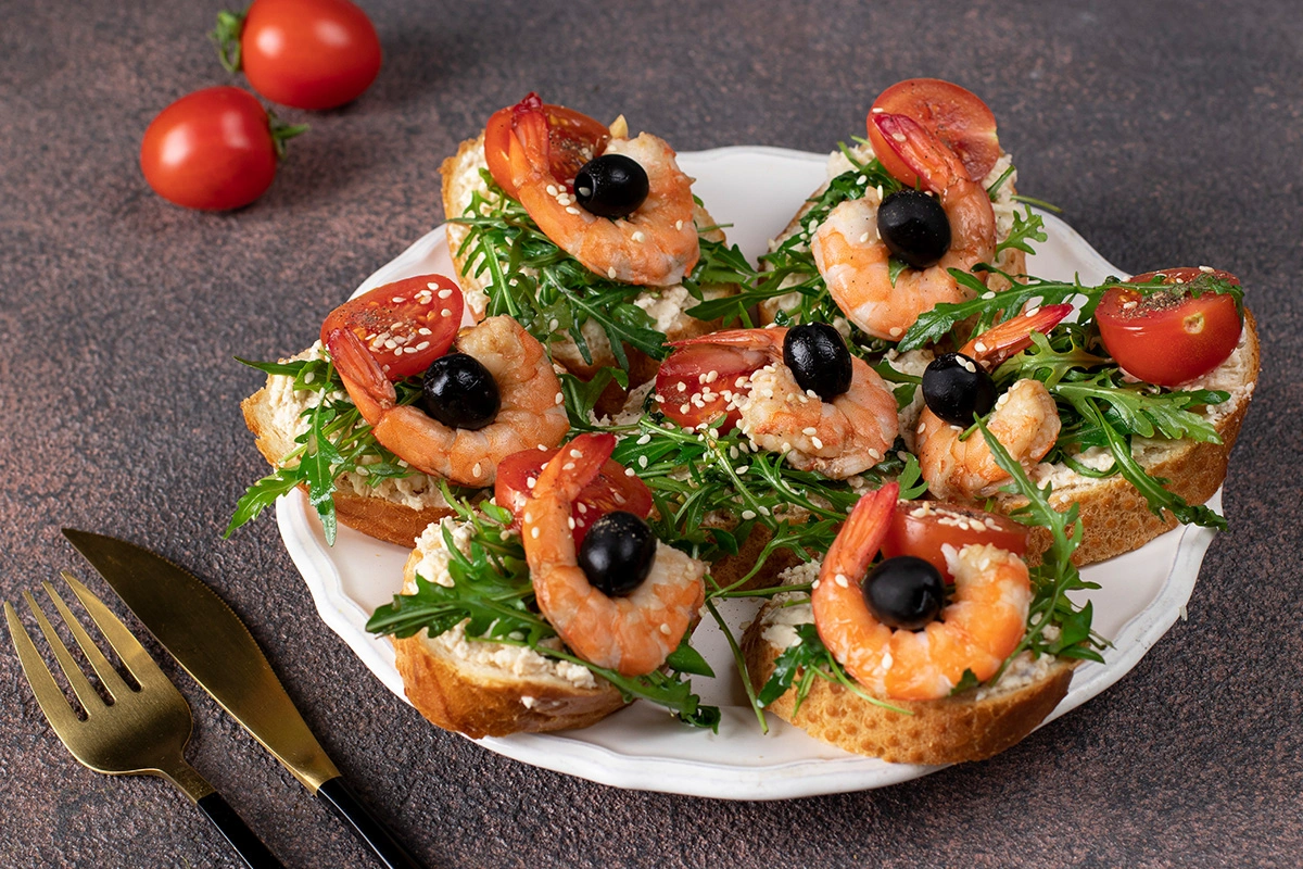 Shrimp Bruschetta for Elegant Party Appetizers