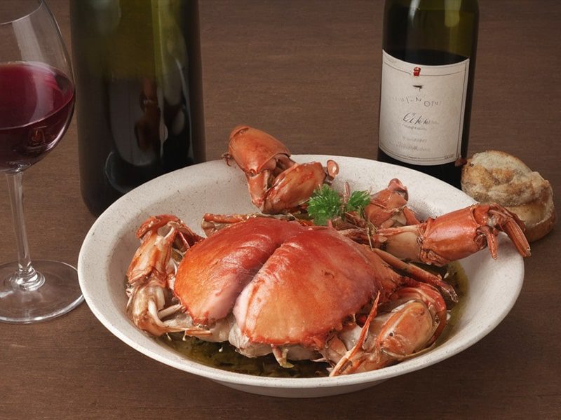 Wine with Crab Boil