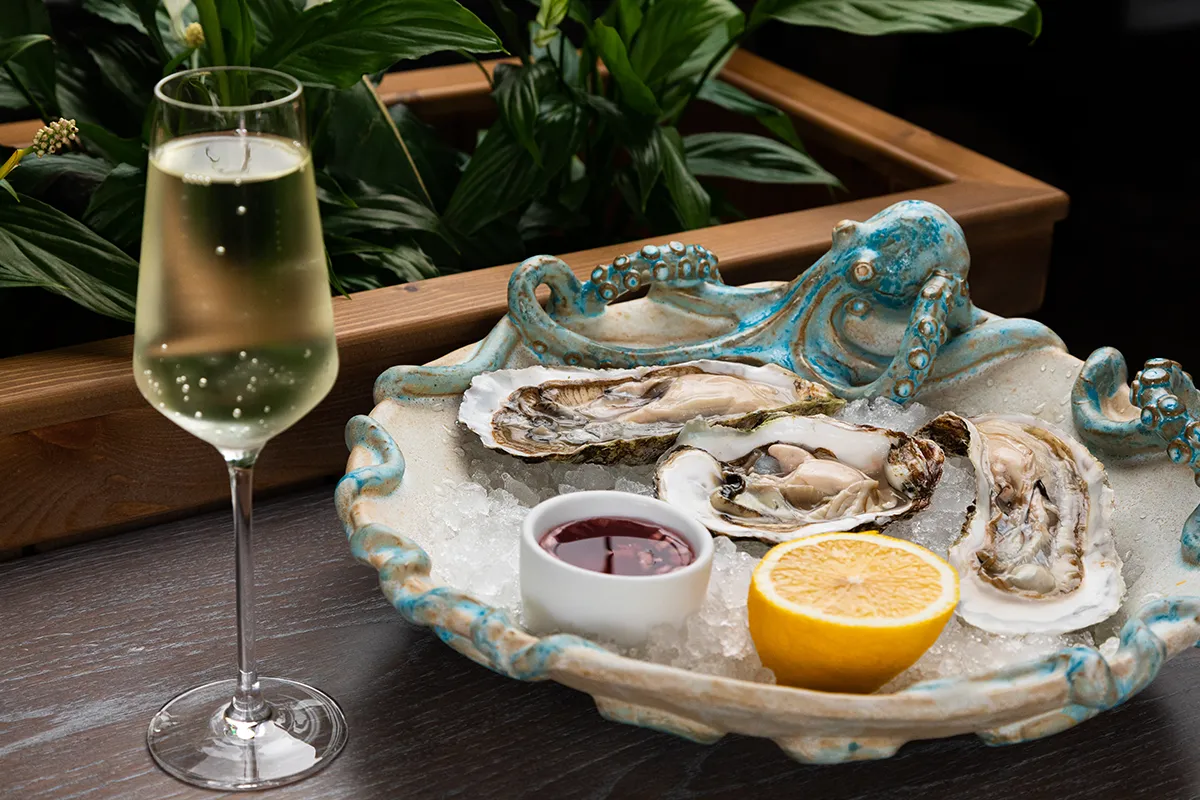 Oysters with Champagne