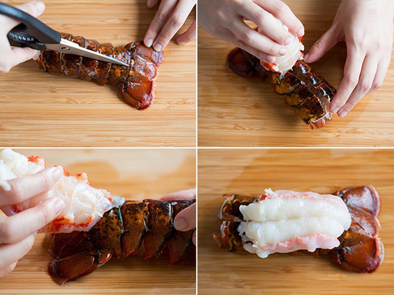 Preparation of Grill Lobster Tails