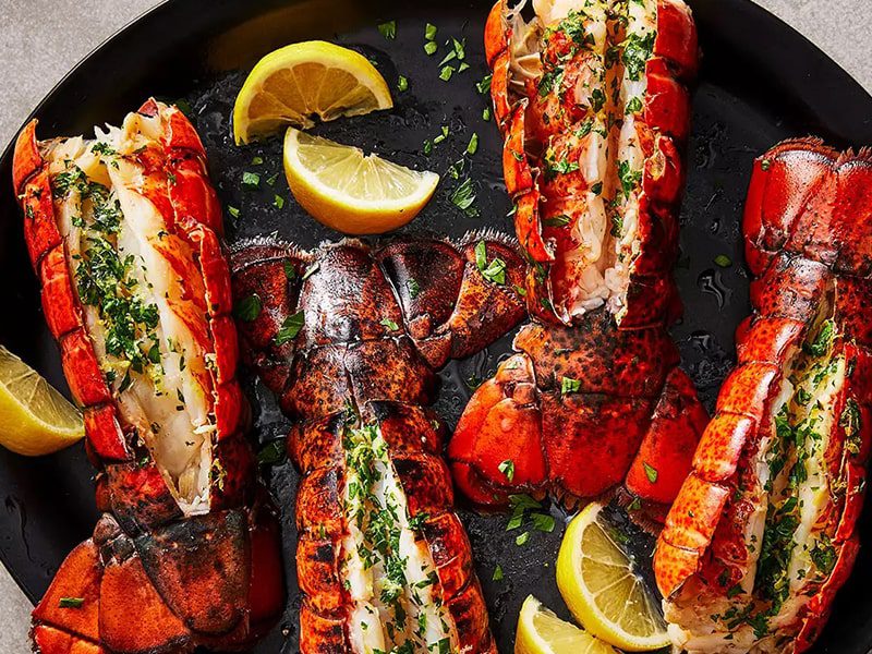 Baked or oven-roasted lobster