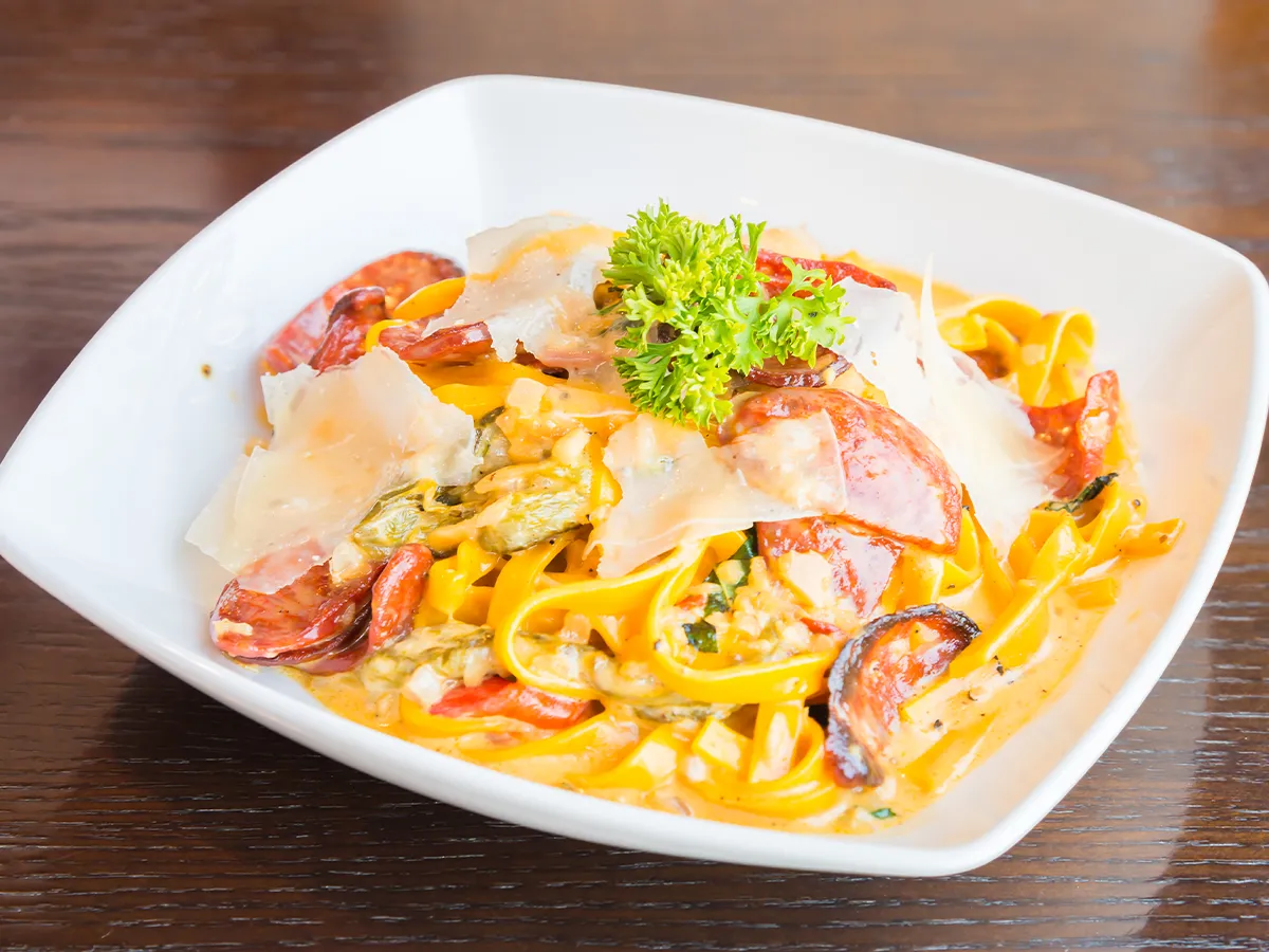 snow crab pasta