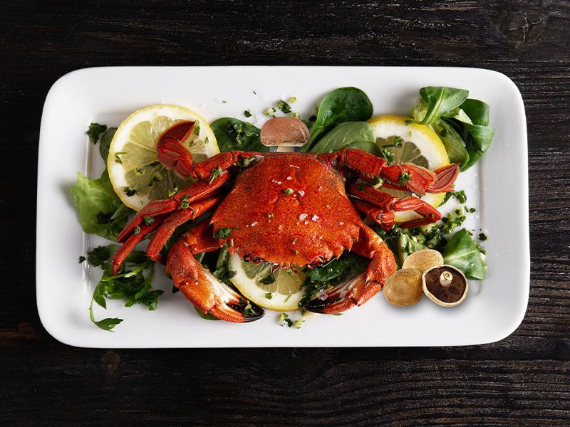 Crab and Spinach Stuffed Portobello Mushrooms