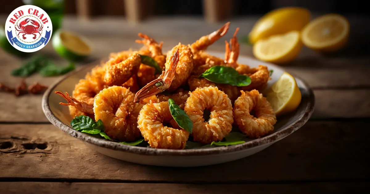 Crispy fried shrimps