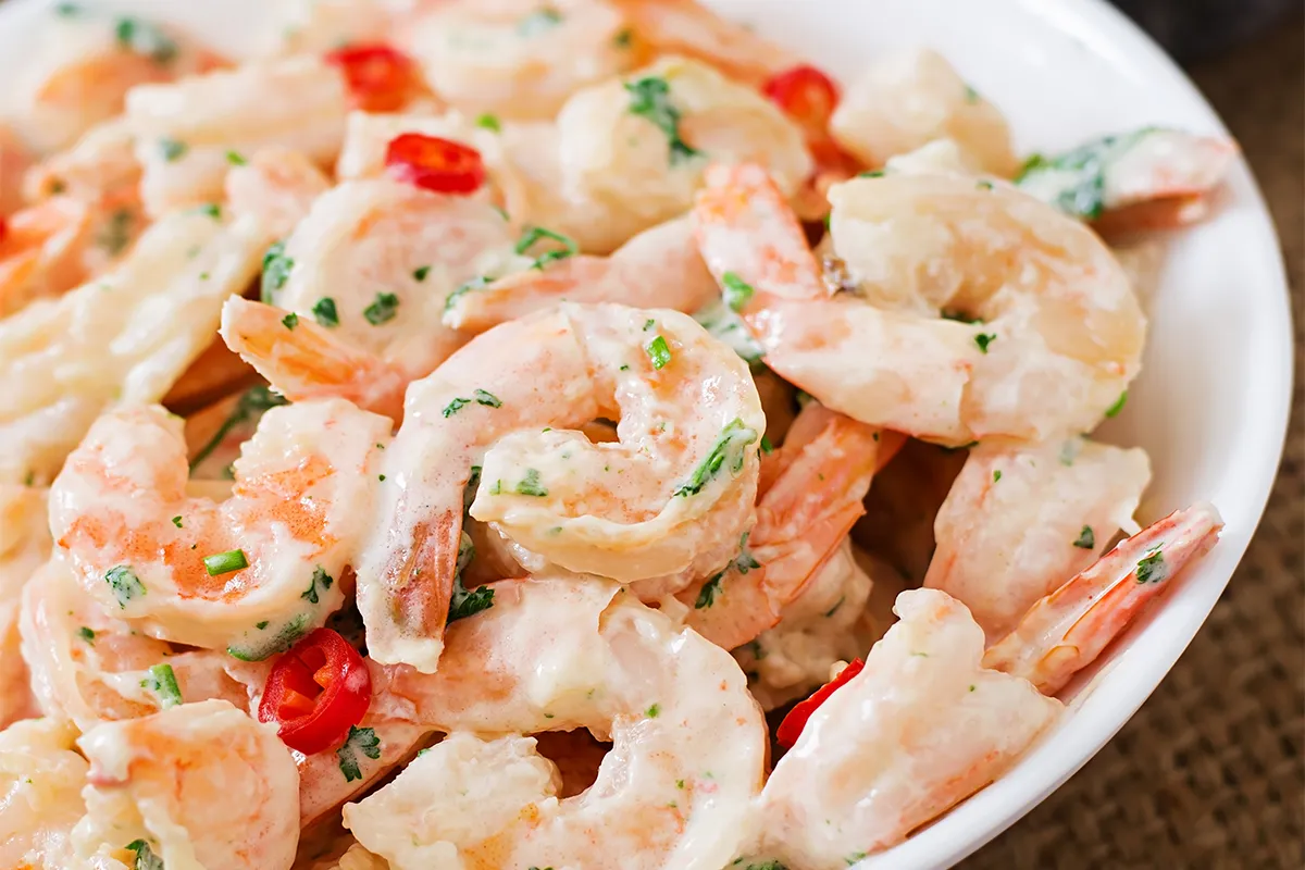 White Sauce Shrimp Scampi