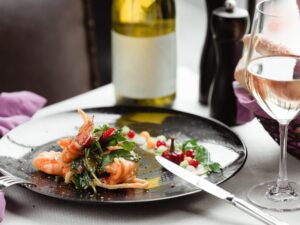 Wine goes best with crab and seafood dishes