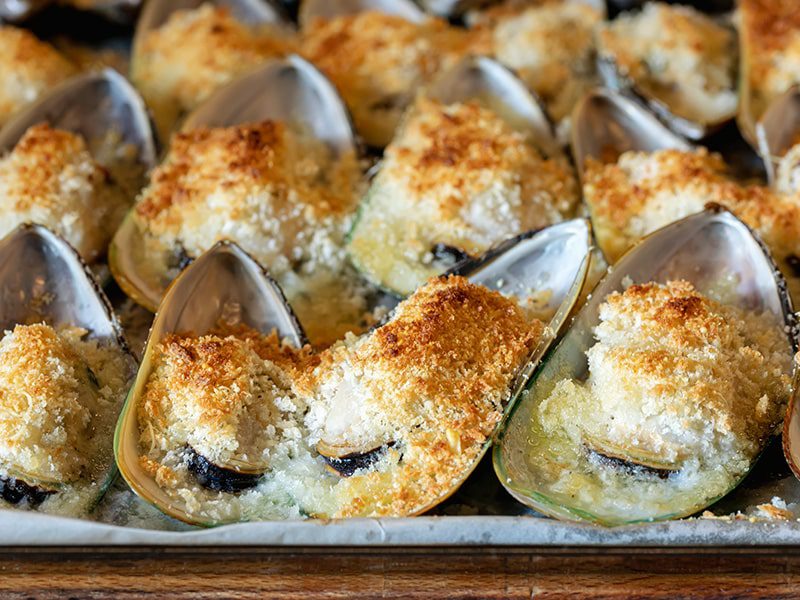 Baked Oysters with Parmesan and Herbs
