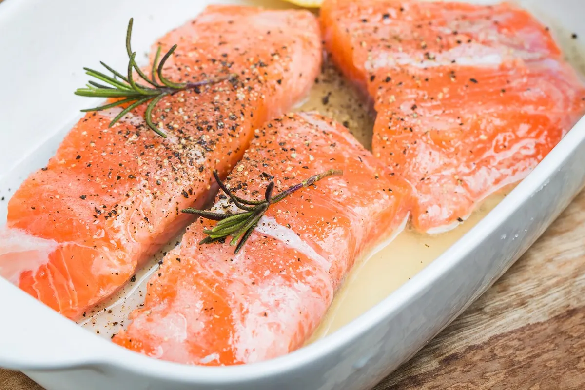 Marinating Salmon