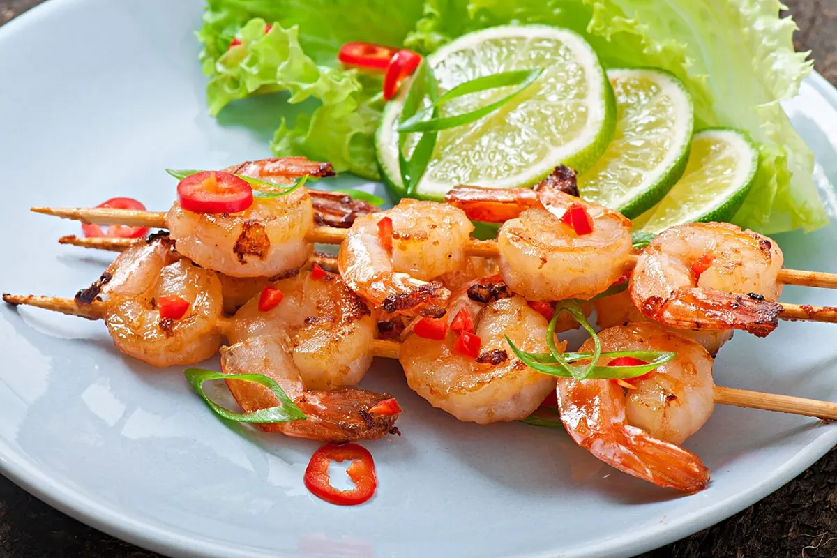 Zesty Lemon Garlic Grilled Shrimp