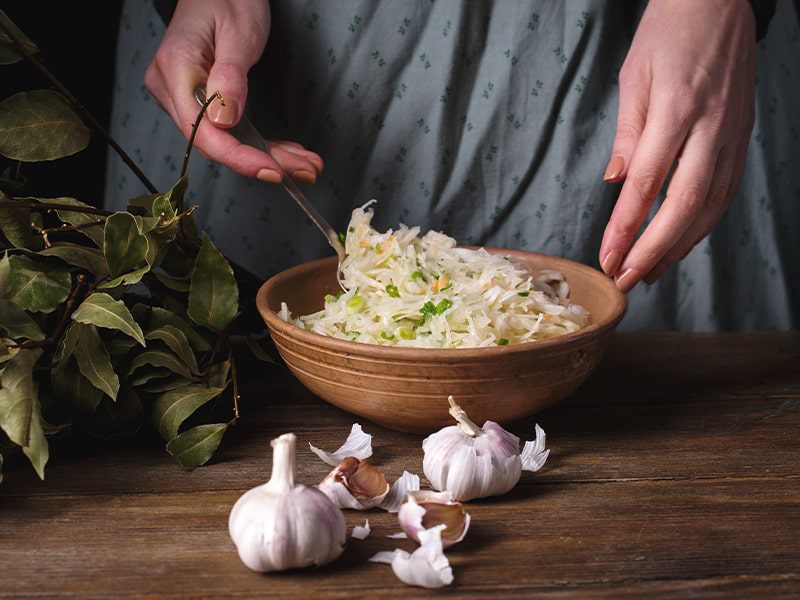 Making the Garlic Herb Butter