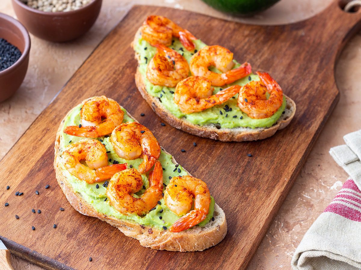 Cajun Shrimp Avocado Toast