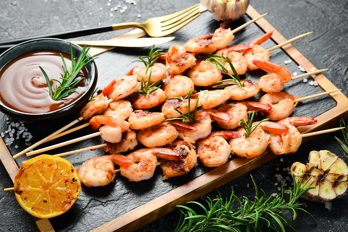 Classic Grilled Shrimp Skewers